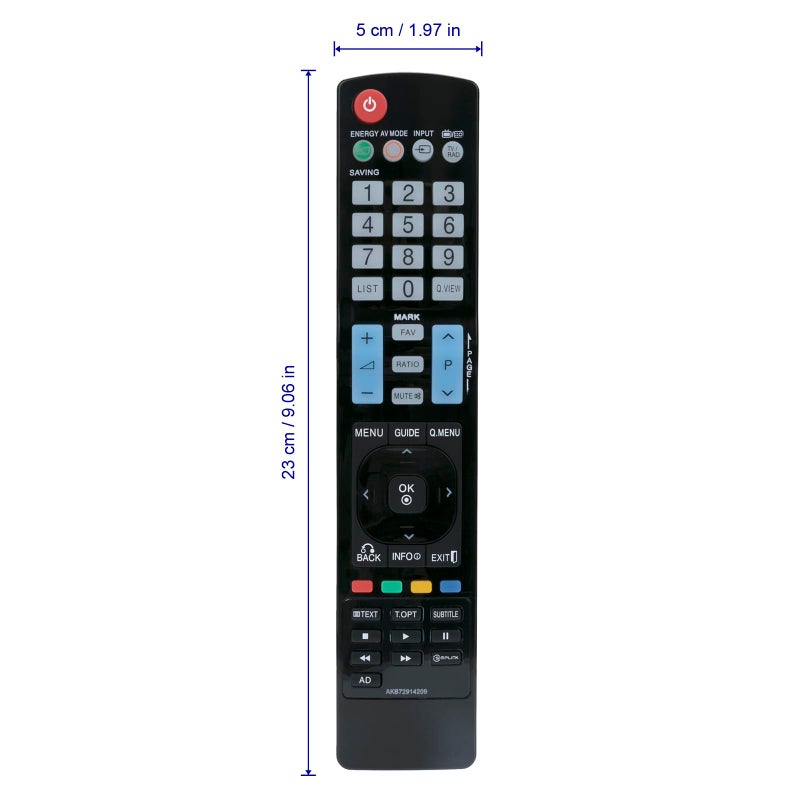 Vinabty AKB72914209 Replaced Remote fit for LG TV 42PJ350 50PJ650 50PK250 50PK350 50PK550 50PK790 42PJ650 50PJ350 60PK550 50PJ550 60PK790 60PK980 42PJ250 AKB72914201 AKB72914238 AKB72914207 AKB73615322 - Image 4